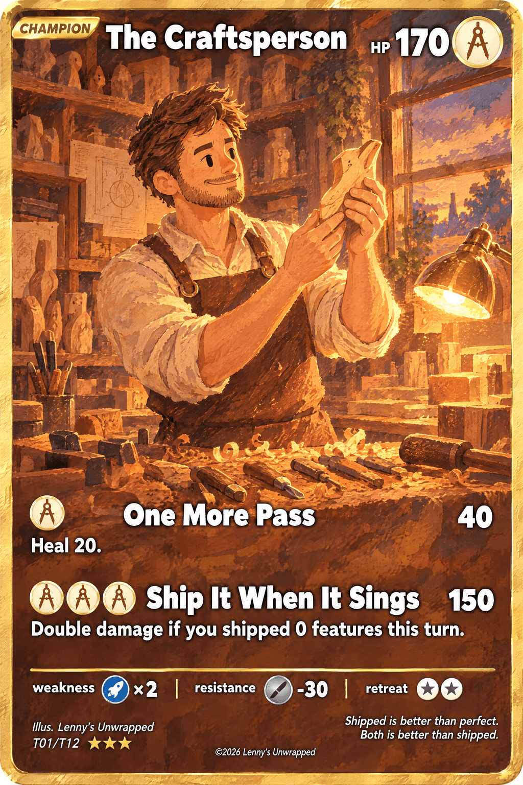 The Craftsperson trainer card