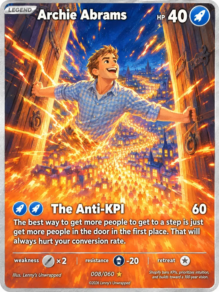 Archie Abrams — trading card