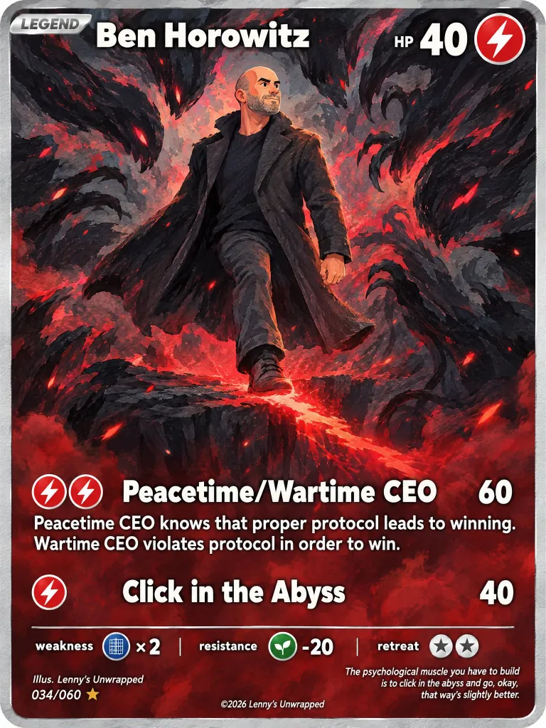 Ben Horowitz — trading card