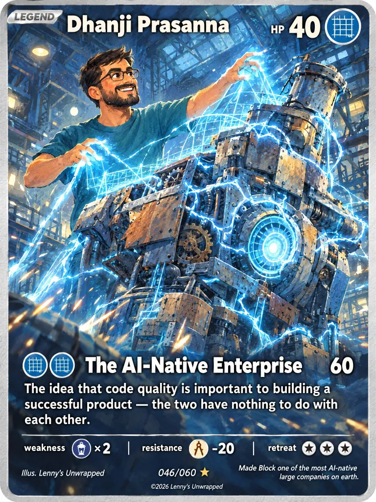Dhanji Prasanna — trading card