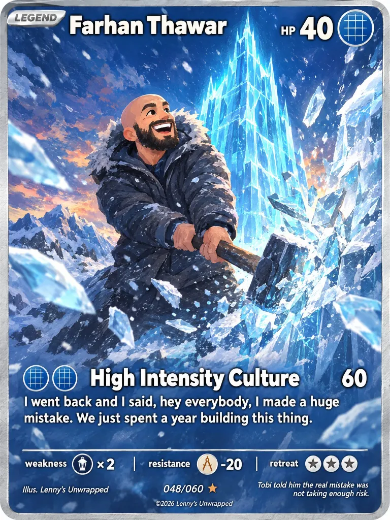 Farhan Thawar — trading card