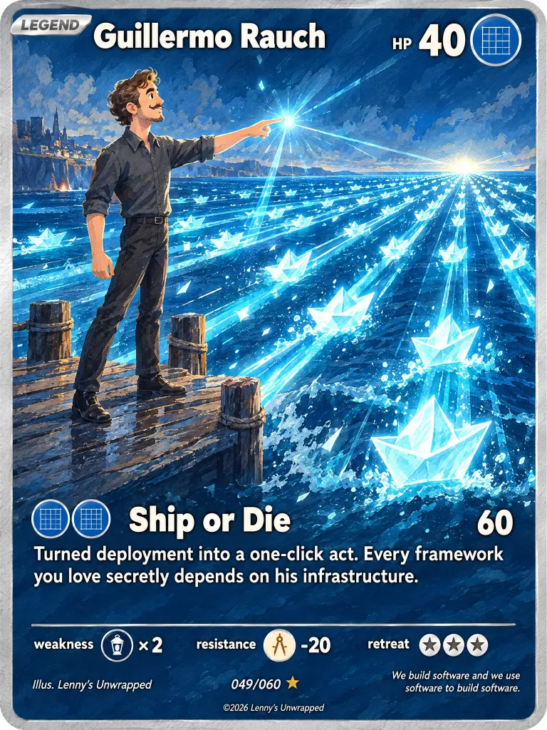 Guillermo Rauch — trading card