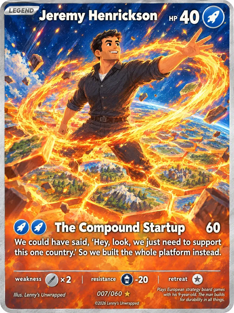 Jeremy Henrickson — trading card