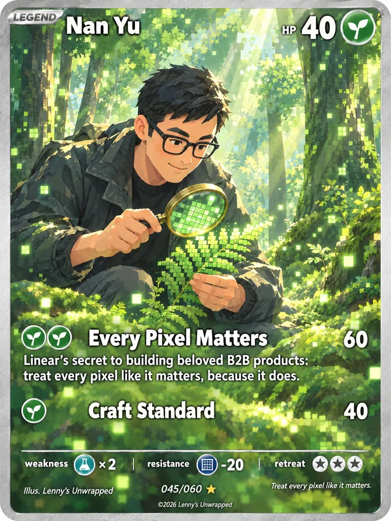Nan Yu — trading card