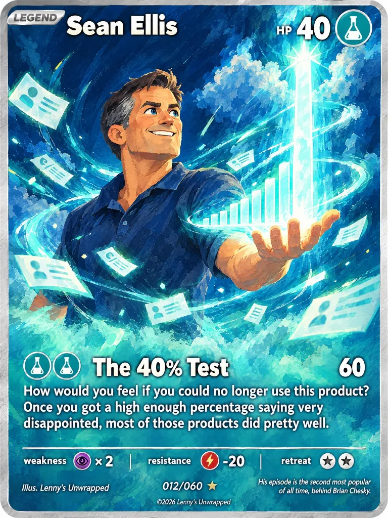 Sean Ellis — trading card