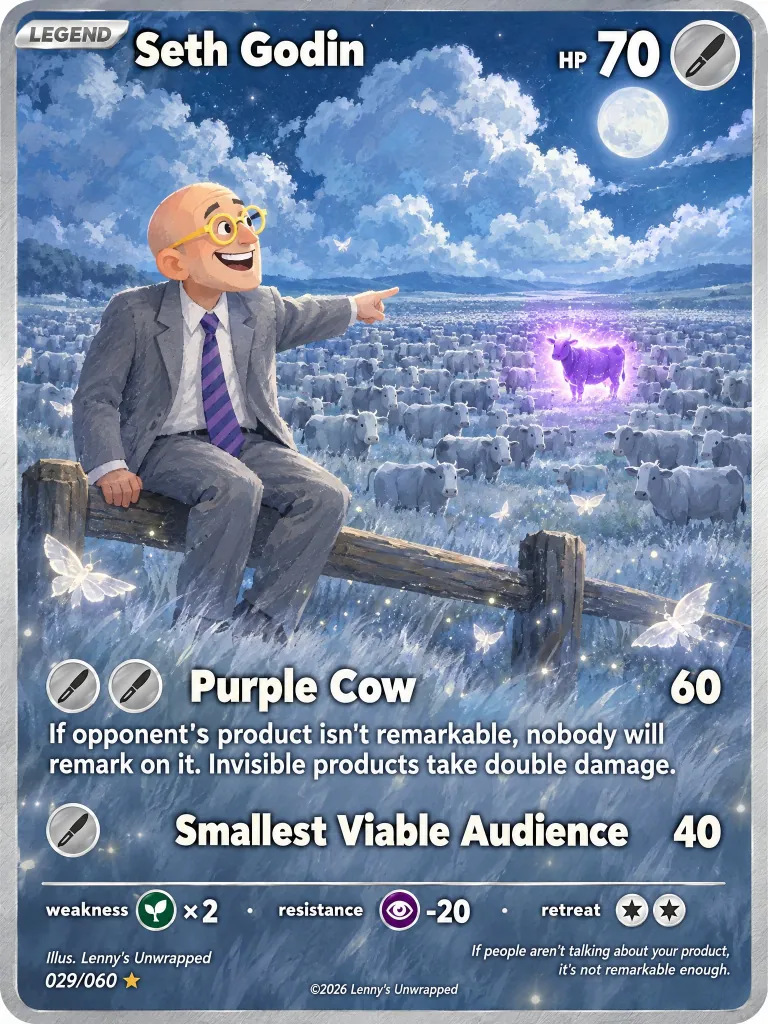 Seth Godin — trading card
