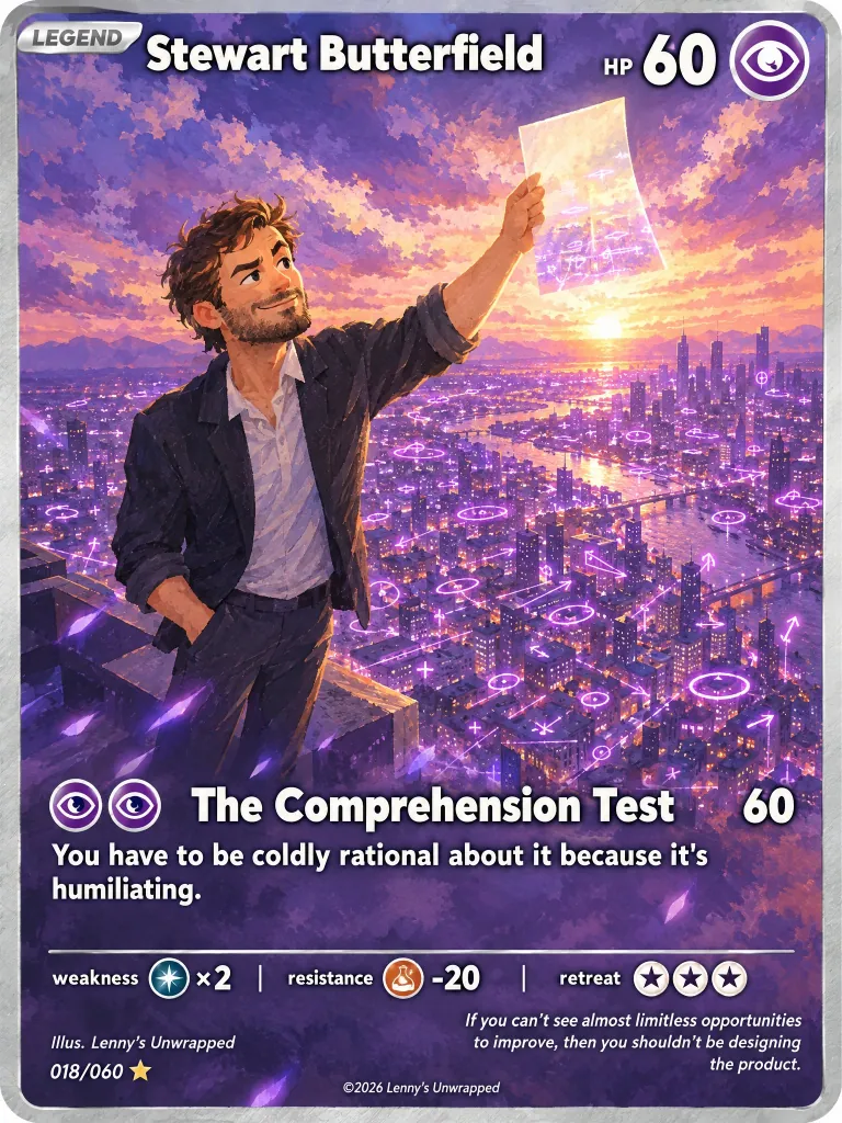 Stewart Butterfield — trading card